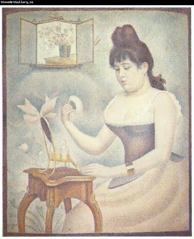 Georges Seurat Die Frau mit der Puderquaste